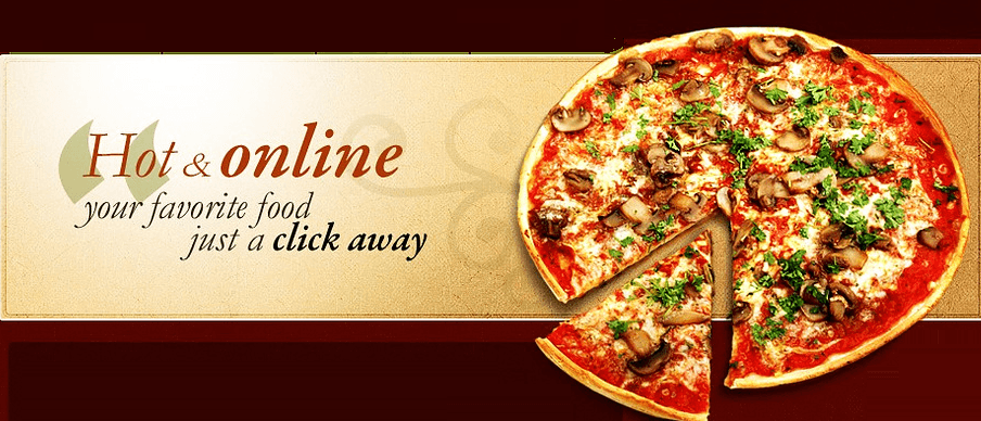 online pizza banner